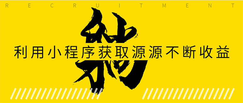 躺赚项目：如何利用小程序为自己获取源源不断的收益，轻松月入10000+_微雨项目网