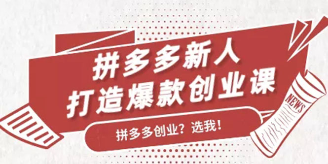 拼多多新人打造爆款创业课：快速引流持续出单，适用于所有新人_微雨项目网