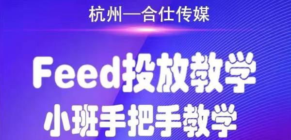 合仕传媒Feed投放教学，手把手教学，开车烧钱必须自己会_微雨项目网