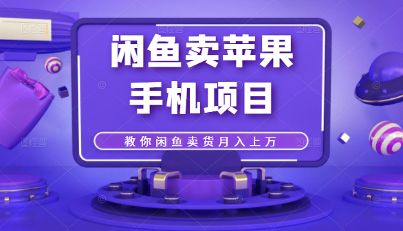 闲鱼卖苹果手机项目，教你闲鱼卖货月入上万_微雨项目网