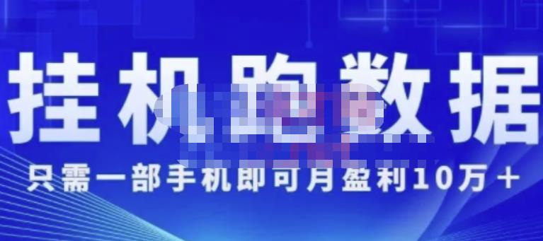 猎人电商:挂机数跑‬据，只需一部手即机‬可月盈利10万＋（内玩部‬法）价值4988元_微雨项目网