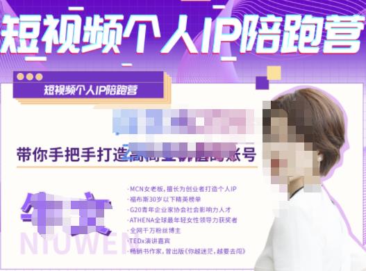 牛文·短视频个人IP陪跑营，手把手带你打造高商业价值的账号_微雨项目网