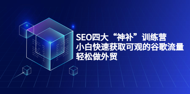 SEO四大“神补”训练营，小白快速获取可观的谷歌流量，轻松做外贸_微雨项目网