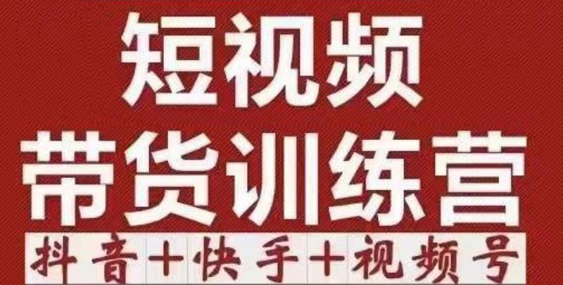 短视频带货特训营（第12期）抖音+快手+视频号：收益巨大，简单粗暴！_微雨项目网