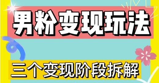 0-1快速了解男粉变现三种模式【4.0高阶玩法】直播挂课，蓝海玩法_微雨项目网
