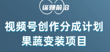 视频号创作分成计划水果蔬菜变装玩法，借助AI变现_微雨项目网