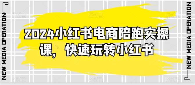 2024小红书电商陪跑实操课，快速玩转小红书，超过20节精细化课程_微雨项目网