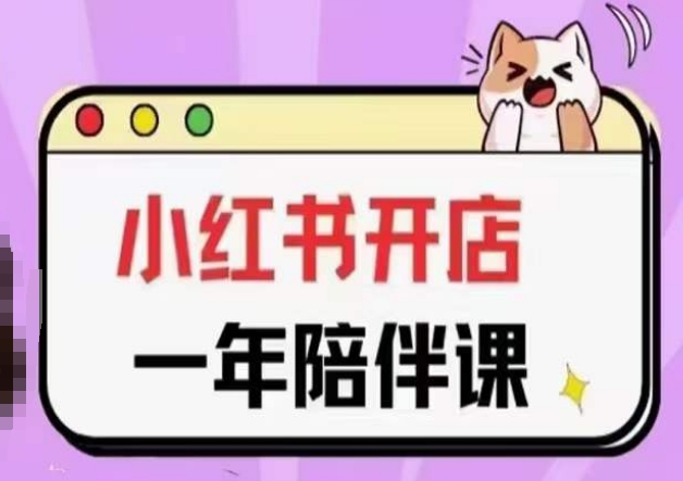 三九小红书开店一年陪伴课(更新)，从0到1玩赚小红书开店_微雨项目网