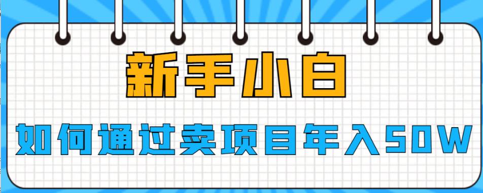 新手小白如何通过卖项目年入50W【揭秘】_微雨项目网