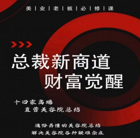 总裁新商道(美业老板必修课)，通俗易懂的美容院总结，解决美容院各种疑难杂症_微雨项目网