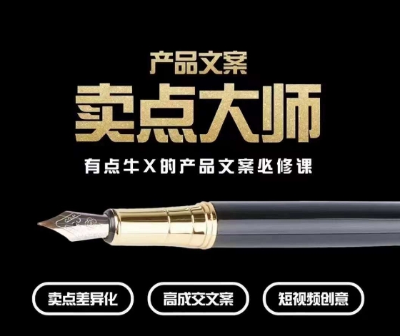 产品文案【卖点大师】高转化电商，有点牛X的产品文案必修课_微雨项目网