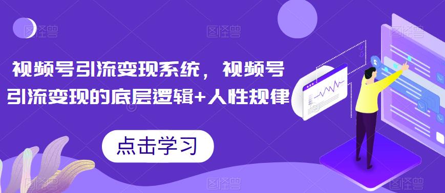 视频号引流变现系统，视频号引流变现的底层逻辑+人性规律_微雨项目网