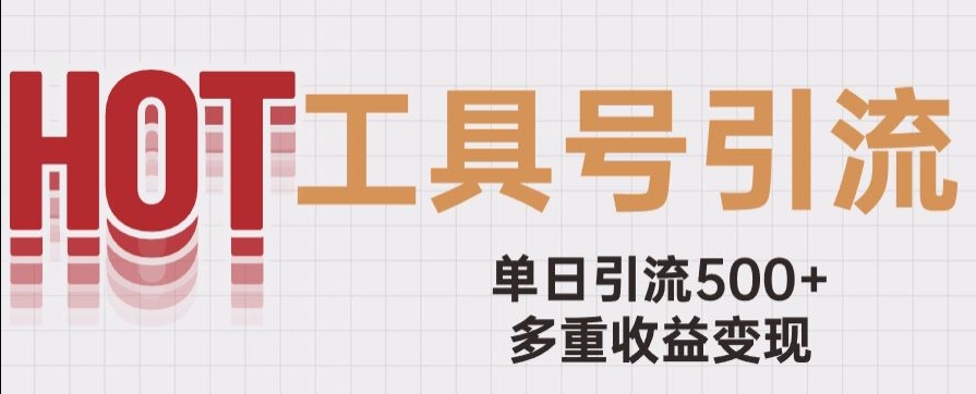 用工具号来破局，单日引流500+一条广告4位数多重收益变现玩儿法【揭秘】_微雨项目网