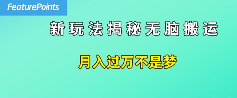 简单操作，每天50美元收入，搬运就是赚钱的秘诀【揭秘】_微雨项目网