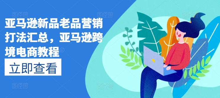 亚马逊新品老品营销打法汇总，亚马逊跨境电商教程_微雨项目网