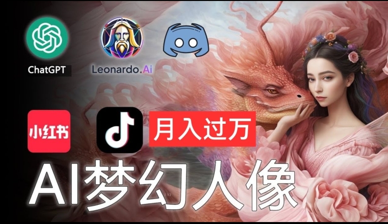 AI摄影梦幻人像：零基础也能月入过万的秘密【揭秘】_微雨项目网