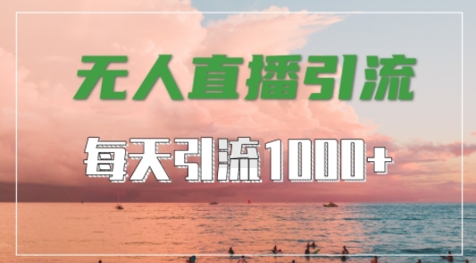 抖音快手视频号全平台通用，无人直播引流法，超暴力引流1000+高质量精准创业粉【揭秘】_微雨项目网