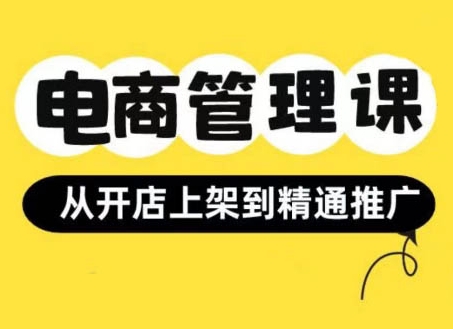 小红书&闲鱼开店从开店上架到精通推广，电商管理课_微雨项目网