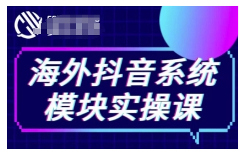 海外抖音Tiktok系统模块实操课，TK短视频带货，TK直播带货，TK小店端实操等_微雨项目网