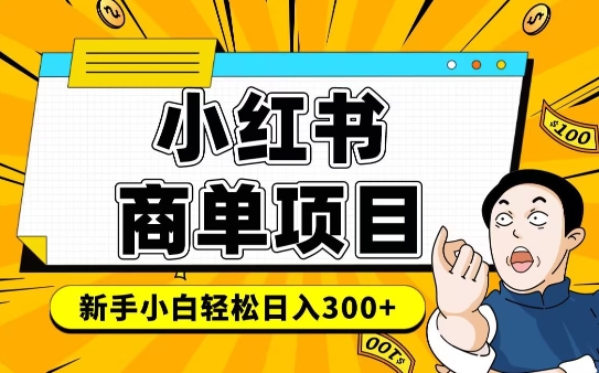 小红书千粉商单，稳定快速变现项目，实现月入6-8k并不是很难_微雨项目网