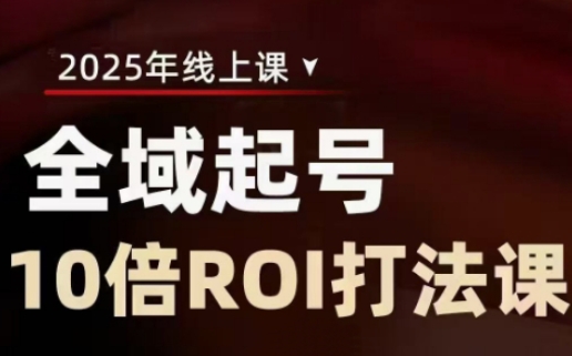 2025全域起号10倍ROI打法课，助你提升直播间的投资回报率_微雨项目网