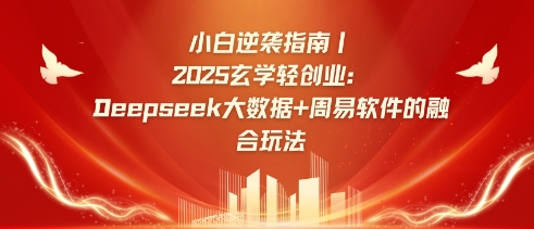 小白逆袭指南，2025玄学轻创业：Deepseek大数据+周易算法的融合玩法_微雨项目网