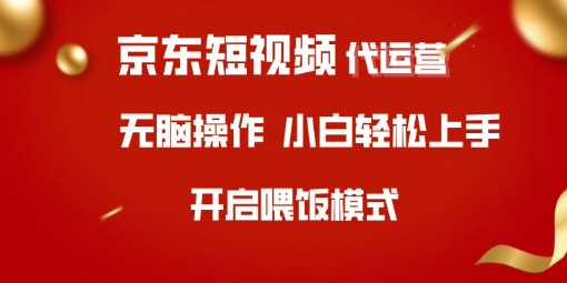 京东短视频代运营，全程喂饭，小白轻松上手【揭秘】_微雨项目网