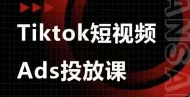 Ads视频投放课，tiktok短视频广告投放课_微雨项目网