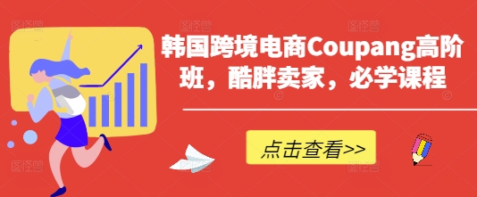 韩国跨境电商Coupang高阶班，酷胖卖家，必学课程_微雨项目网