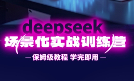 DeepSeek场景化实战训练营，保姆级教程，学完即用，手把手教你用DeepSeek提升效率_微雨项目网