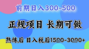 五一节高收益项目，前期做一天收益300-500左右，熟练后日入收益1.5k【揭秘】_微雨项目网