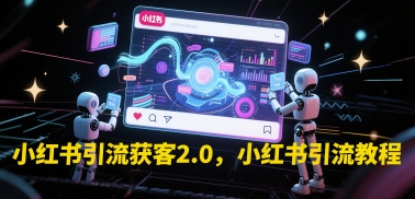 小红书引流获客2.0，小红书引流教程_微雨项目网