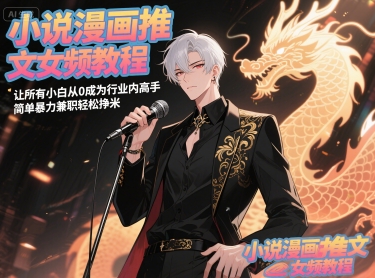 小说漫画推文女频教程，让所有小白从0成为行业内高手，简单暴力兼职轻松挣米_微雨项目网