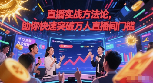 直播实战方法论，助你快速突破万人直播间门槛_微雨项目网