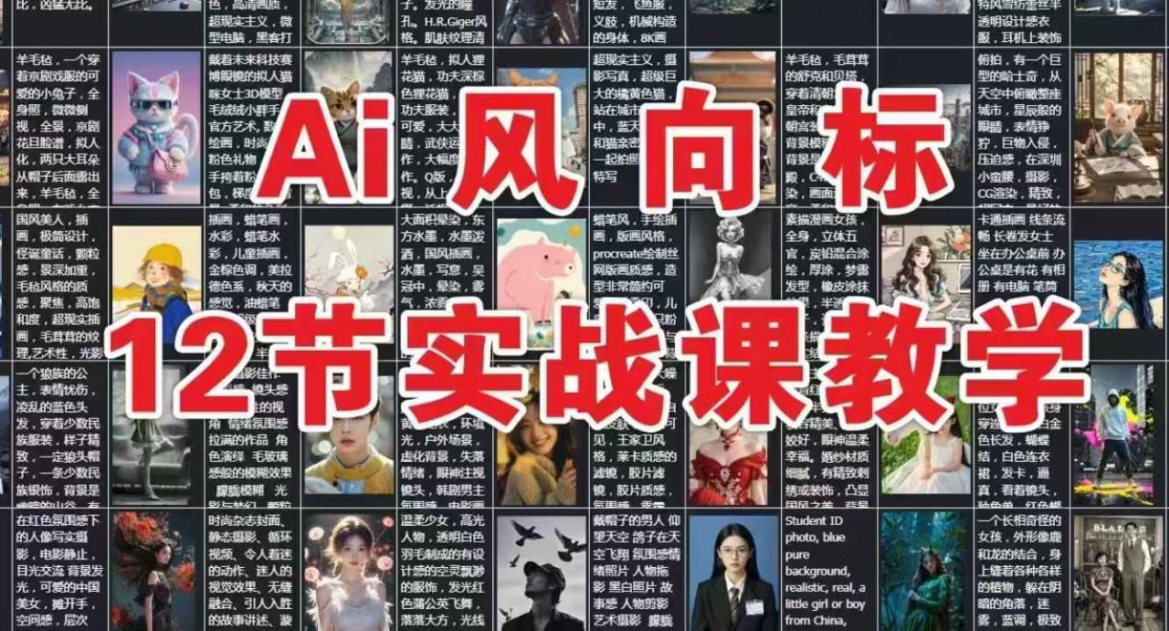 AI风向标：12节实战课教学_微雨项目网