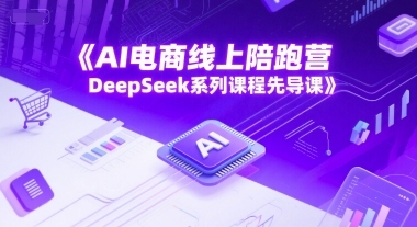 AI电商线上陪跑营，DeepSeek系列课程先导课_微雨项目网