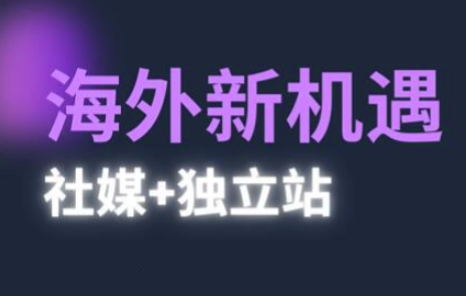 2025出海新机遇(社媒+独立站)，海外新机遇，实现独立站的高效运营与出海_微雨项目网
