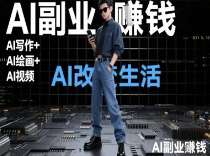 AI改变生活（Ai写作+AI绘画+Ai视频），AI副业挣钱_微雨项目网
