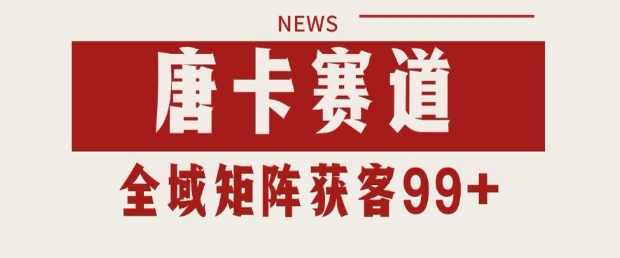 小红书某音唐卡赛道引流获客 自热矩阵日引200+【揭秘】_微雨项目网
