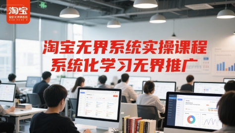 淘宝无界系统实操课程，系统化学习无界推广_微雨项目网