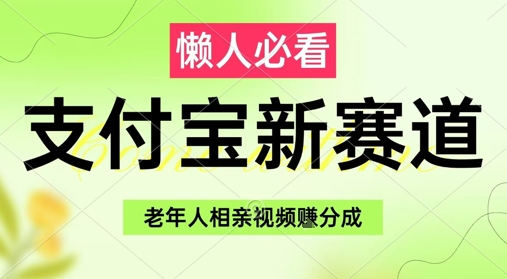 支付宝新赛道，利用老年人相亲视频，挣分成收益，轻松月入过W，操作简单_微雨项目网