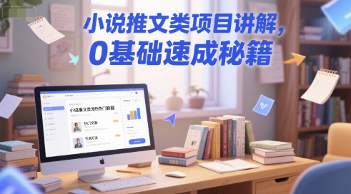 小说推文类项目讲解，0 基础速成秘籍_微雨项目网