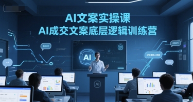 AI文案实操课，AI成交文案底层逻辑训练营_微雨项目网