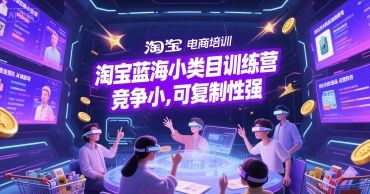 淘宝蓝海小类目训练营， 竞争小，可复制性强_微雨项目网