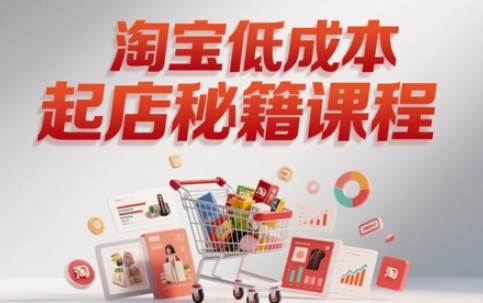 淘宝低成本起店系统课，助你快速起店，实现弯道超车_微雨项目网