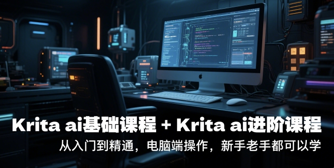 krita ai基础课程+Krita ai进阶课程，从入门到精通，电脑端操作，新手老手都可以学_微雨项目网