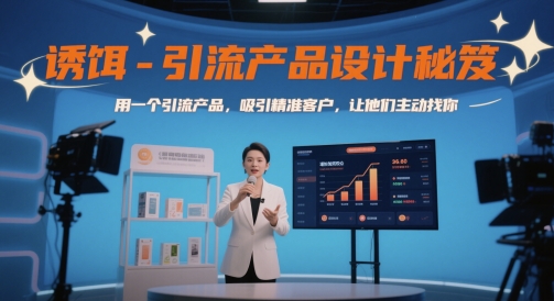 诱饵-引流产品设计秘笈，用一个引流产品，吸引精准客户，让他们主动找你_微雨项目网