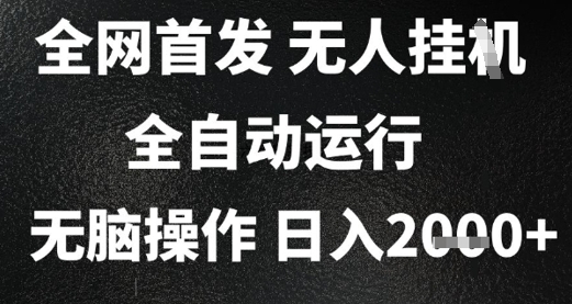 2025首发无人挂G项目，日入2k+，全自动运行，无脑操作，长期稳定 小白可玩【揭秘】_微雨项目网