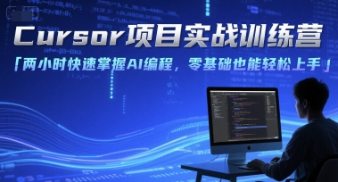 Cursor项目实战训练营，两小时快速掌握AI编程，零基础也能轻松上手_微雨项目网