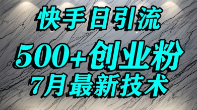 创业粉怎么打？快手精准引流创业粉，宝妈群体日进500+精准流量_微雨项目网